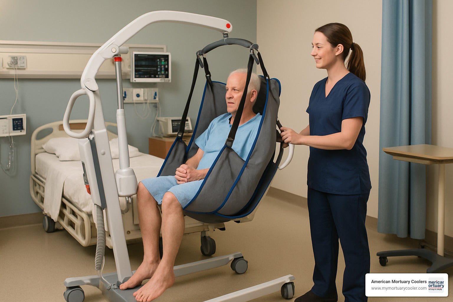 The Ultimate Guide to Patient Lifts: Everything You Need to Know - American Mortuary Coolers & Equipments The Ultimate Guide to Patient Lifts: Everything You Need to Know - American Mortuary Coolers & Equipments